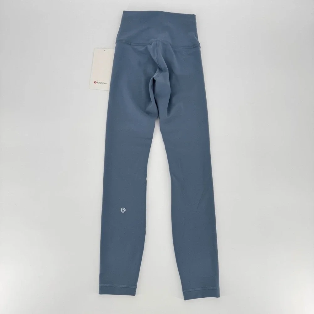 Lululemon Wunder Train HR Tight 28 Steel Blue Leggings LW5HBOS Sz 4 NWT